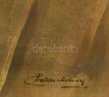 Pentelei Molnár János (1878-1924): Csendélet. Olaj, vászon. Jelzett. Javított. Dekoratív fakeretben....