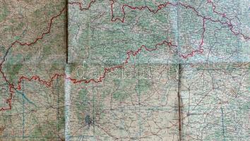 Csonka-Magyarország áttekintő térképe az 1940. augusztus 30-a után érvényes határokkal. Mértéke: 1 :...