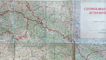 Csonka-Magyarország áttekintő térképe az 1940. augusztus 30-a után érvényes határokkal. Mértéke: 1 :...