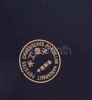 Historizáló mintás dísztál, jelzett, hibátlan, d: 20 cm