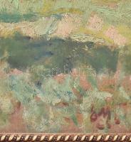 Erdélyi Mihály (1884 - 1972): "Ecser" (Szentes környéki tanya). Olaj, karton. Jelzett. Dek...