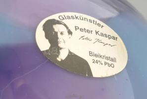 Peter Kaspar design levélnehezék. Címkével jelzett, hibátlan, m: 12,5 cm