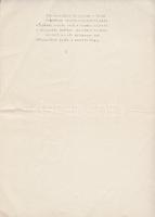 Szemlér Ferenc (1906-1978) erdélyi író, költő ,,A harmadik sínpár mentén" című versének két old...