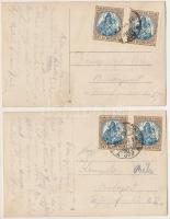 2 db RÉGI Magyar cserkészek fotólap. Kempelen Bélának írt levelek fiától / 2 pre-1945 Hungarian boy ...