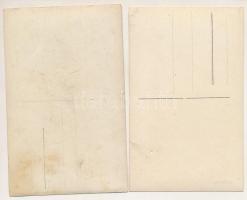 2 db RÉGI Osztrák-magyar katonák kitüntetésekkel fotólap / 2 pre-1945 WWI K.u.K. military, soldiers ...