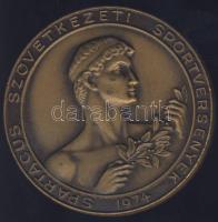 1974. "Spartacus Szövetkezeti Sportversenyek - távolugrás" Br díjérem T:2