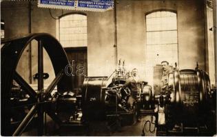 Erőmű, gépház belseje / power station, engine house interior, photo
