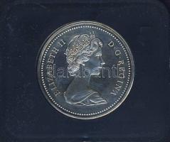 Kanada 1971. 1$ Ag "II. Erzsébet" eredeti díszdobozban T:PP