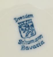 Herendi csipkebogyó mintás tálka d: 10 cm + Schumann ékszeres tálka d: 9,5 cm, jelzett, kopással