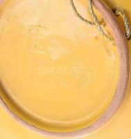 Iparművész falitál. Mázas kerámia, hibátlan, d: 28,5 cm