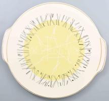 Grunstadt vintage tortatál. Jelzett, kopással, d: 31 cm