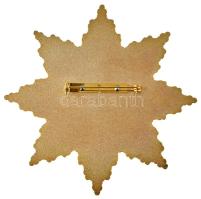 DN A Pápai Szent Sír Rend Csillagának mintájára készült aranyozott, részben festett kitüntetés (100x...