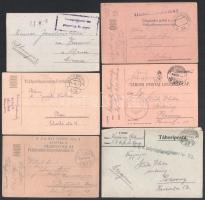 1915-1918 6 db Tábori posta küldemény