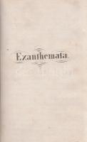 Litografált, latin nyelvű orvosi jegyzet Sauer Ignác pesti orvos belgyógyászati egyetemi előadásai n...