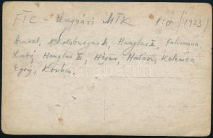 cca 1920-1935 Kovács "Fuxi" János, a Ferencváros (Fradi, FTC) labdarúgó-csapata gyúrója, e...