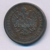 Ausztria 1860A 4kr Cu T:XF kis ph. Austria 1860A 4 Kreuzer Cu C:XF small edge error Krause KM#2194