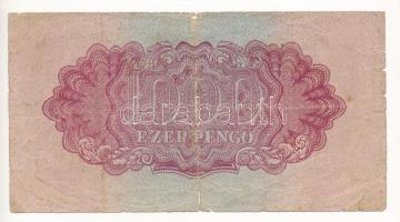 1944. 1000P "A Vöröshadsereg Parancsnoksága" "TP 795286" T:VG lyukak, beszakadás...