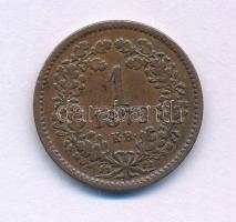 1872KB 1kr Cu "Angyalos címer" T:XF Adamo M4.1