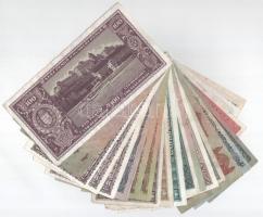 23db-os vegyes korona, pengő és inflációs pengő bankjegy tétel T:F,VG