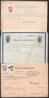 1945 utáni időszakból 57 db okmány illetékbélyegekkel, benne érdekességek