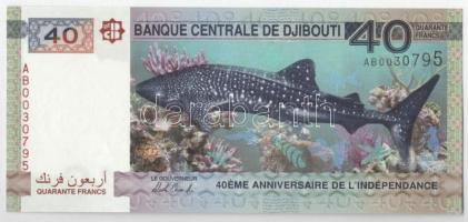 Dzsibuti 2017. 40Fr &quot;A Függetlenség 40. évfordulója&quot; T:UNC Djibouti 2017. 40 Francs &quot;40th Anniversary of Independence&quot; C:UNC  Krause P#46a