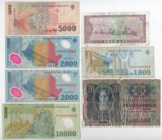 Románia 1966-2000. 10L-10.000L (6db/5xklf) + 1913. 20K fekete "ROMANIA TIMBRU SPECIAL" fel...