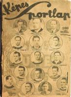 1946 Képes Sportlap. I. évf. 3-25. számai. Majdnem teljes évfolyama. Rendkívül gazdag képanyaggal illusztrált, közte a fiatal Puskás Ferenc fotóival is. Félvászon-kötésben, egybekötve, az első és az utolsó lap leszakadt, sérült gerinccel. Rendkívül ritka!