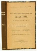 A Magyar Nemzeti Múzeum Néprajzi Osztályának Értesítője. Az "Ethnographia" melléklete. 1-4. füzet. Szerk.: Dr. Semayer Vilibáld. Bp.,1906. Magyar Nemzeti Múzeum. Egybekötve, félvászon-kötésben.