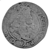 1678N-B/I-S 15kr Ag "I. Lipót" (5,08g) T:F karc Hungary 1678N-B/I-S 15 Kreuzer Ag "Le...
