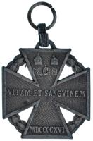 1916. &quot;Károly-csapatkereszt&quot; Zn kitüntetés mellszalag nélkül T:XF Hungary 1916. &quot;Charles Troop Cross&quot; Zn decoration without ribbon C:XF NMK 295.