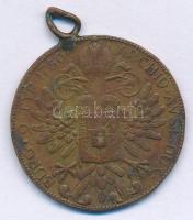 DN 1780-as tallér mintájára készült aranyozott bronz medál füllel (32mm) T:VF aranyozás lekopott