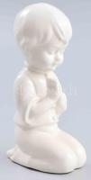 Imádkozó gyermek. Sorszámozott német porcelán, hibátlan, m: 10,5 cm