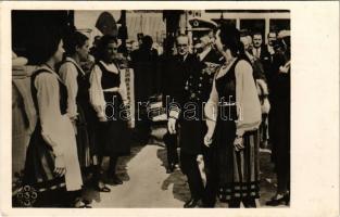 1942 Budapest XIV. Nemzetközi Vásár, Háborús vásár. Magyarország Kormányzója megnyitja a Vásárt, Horthy Miklós + "1942 Budapesti Nemzetközi Vásár Háborús Vásár Egység! Fegyelem! Munka! Győzelem!" So. Stpl