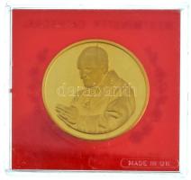 Nagy-Britannia DN "Westminster apátság / II. János Pál pápa" kétoldalas, aranyozott fém em...