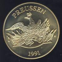 Németország 1991. "Preussen - Johann Sebastian Bach" aranyozott Cu-Ni emlékérem tanúsítván...