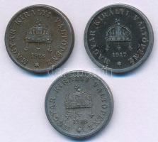 1916-1918. 2f Fe (3xklf) T:AU,XF