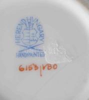 Herendi Viktória mintás bonbonier, alja repedt, m: 8 cm