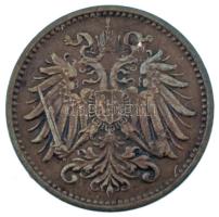 Ausztria 1897. 1h bronz T:AU patina Austria 1897. 1 Heller bronze C:AU patina Krause KM#2800