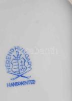 Herendi Indiai kosár mintás ékszeres tálka. Jelzett, hibátlan, 11x8 cm