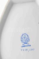 Herendi Viktória mintás kagyló formájú pralinékínáló. Jelzett, hibátlan, 17x13 cm