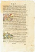 cca 1545-1580 Münster, Sebastian: Cosmographiae 1 lapja. Benne Olaszország és a császárok leírásával...