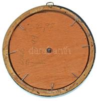 Berán Lajos (1882-1943) 1912. "Zsuzsanna és a vének" bronz emlékérem (75mm) lakkozott fa k...