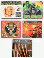 Vegyes 5 darabos CD tétel: Nathalie De Borah: Cross the section + Rave Massacre + Ravermeister + Burn out. A progressive journey. + Cigar Lounge 3