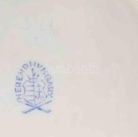 Herendi eton mintás levél alakú kínáló. Jelzett, hibátlan, 14x11,5 cm