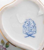 Herendi Viktória mintás ékszeres szelence. Jelzett, hibátlan, 8x7 cm