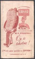 cca 1960-1970 Külföldi összeköttetések hálózata, vasúti térkép, másik oldalán reklámokkal (Lottó, ÁB, Földművesszövetkezet), hajtva, kissé viseltes, 31,5x19,5 cm