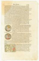 cca 1545-1580 Münster, Sebastian: Cosmographiae 1 lapja. Benne Olaszország és a császárok leírásával...