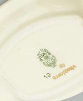 Herendi szőlőlevél mintás tálka + Apponyi purpur mintás tálka + Zsolnay búzavirág mintás hamuzó. Jel...