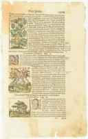 cca 1545-1580 Münster, Sebastian: Cosmographiae 1 lapja. Benne Olaszország és a császárok leírásával...