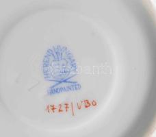 Herendi Viktória mintás mokkás készlet. Jelzett, kézzel festett, hibátlan, teljes